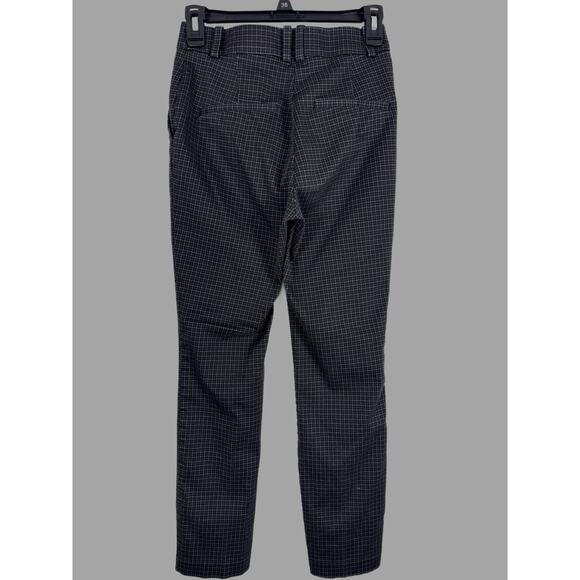 H&M Black Plaid Checkered Pants Size 4 - Picture 2 of 10